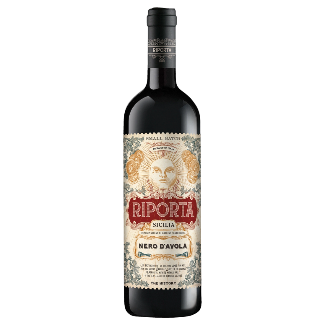 A bottle of Riporta Nero D'Avola 2024 750ml Red Wine