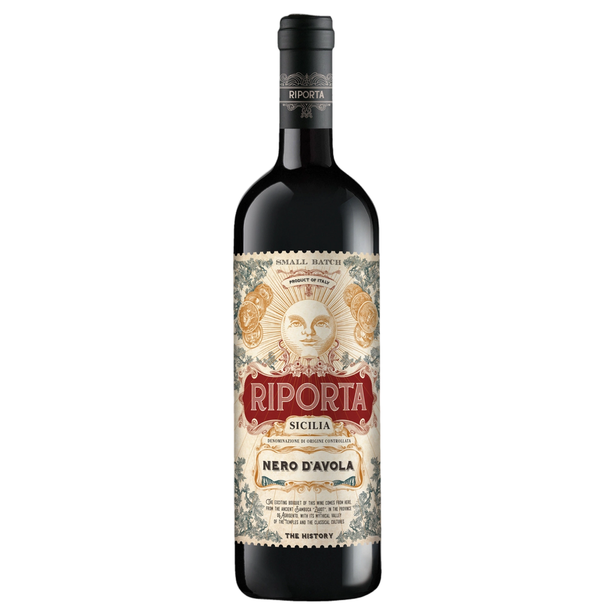 A bottle of Riporta Nero D'Avola 2024 750ml Red Wine