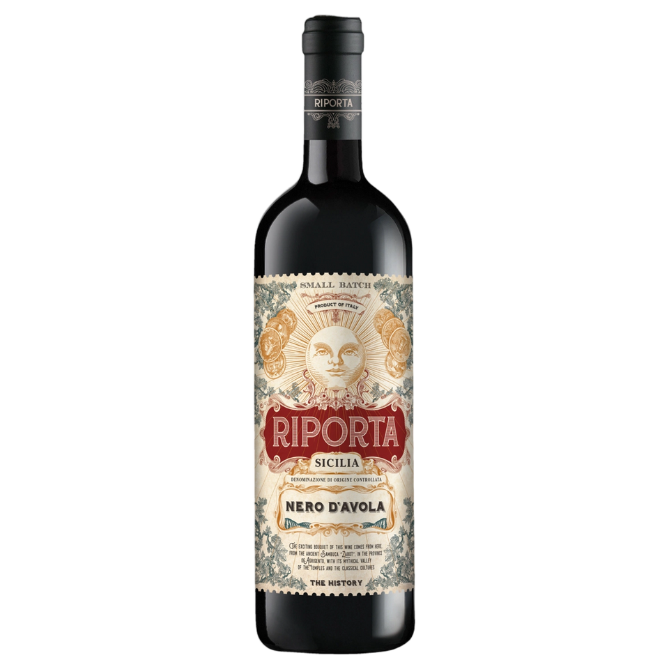 A bottle of Riporta Nero D'Avola 2024 750ml Red Wine
