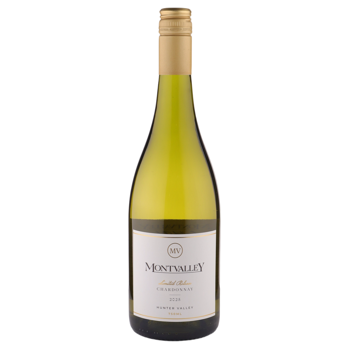 A bottle of Montvalley Limited Release Chardonnay 2025 750ml White Wine