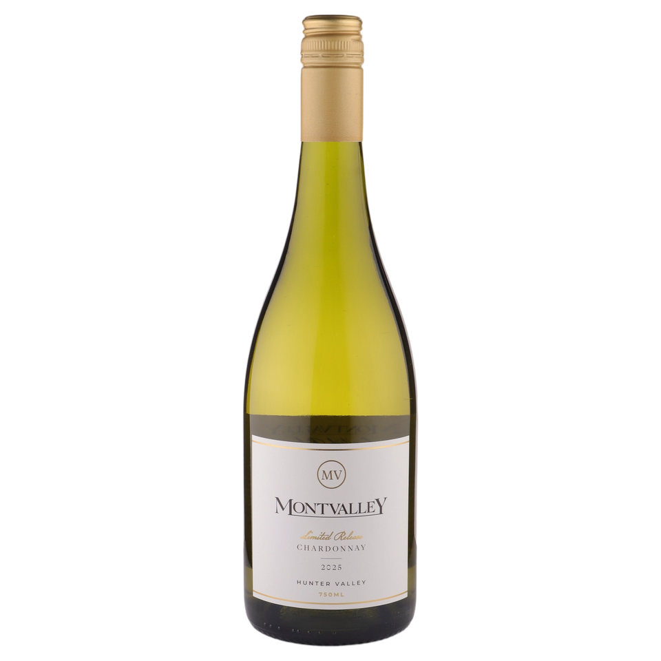 A bottle of Montvalley Limited Release Chardonnay 2025 750ml White Wine