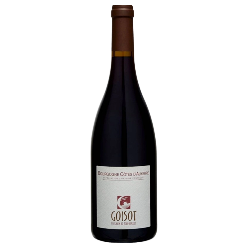A bottle of Domaine Goisot Bourgogne Côtes d'Auxerre Corps de Garde Rouge 2023 750ml Red Wine