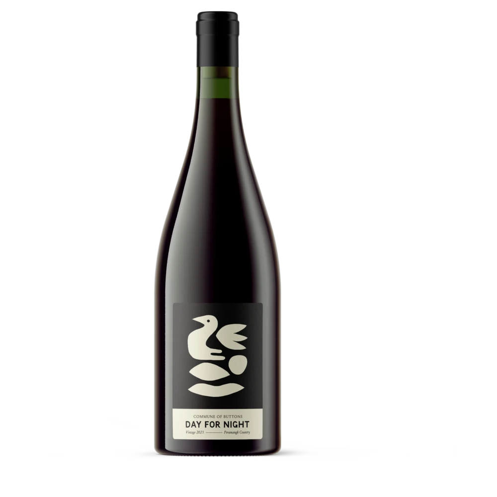 A bottle of Commune of Buttons Day For Night 2025 750ml Rose Wine