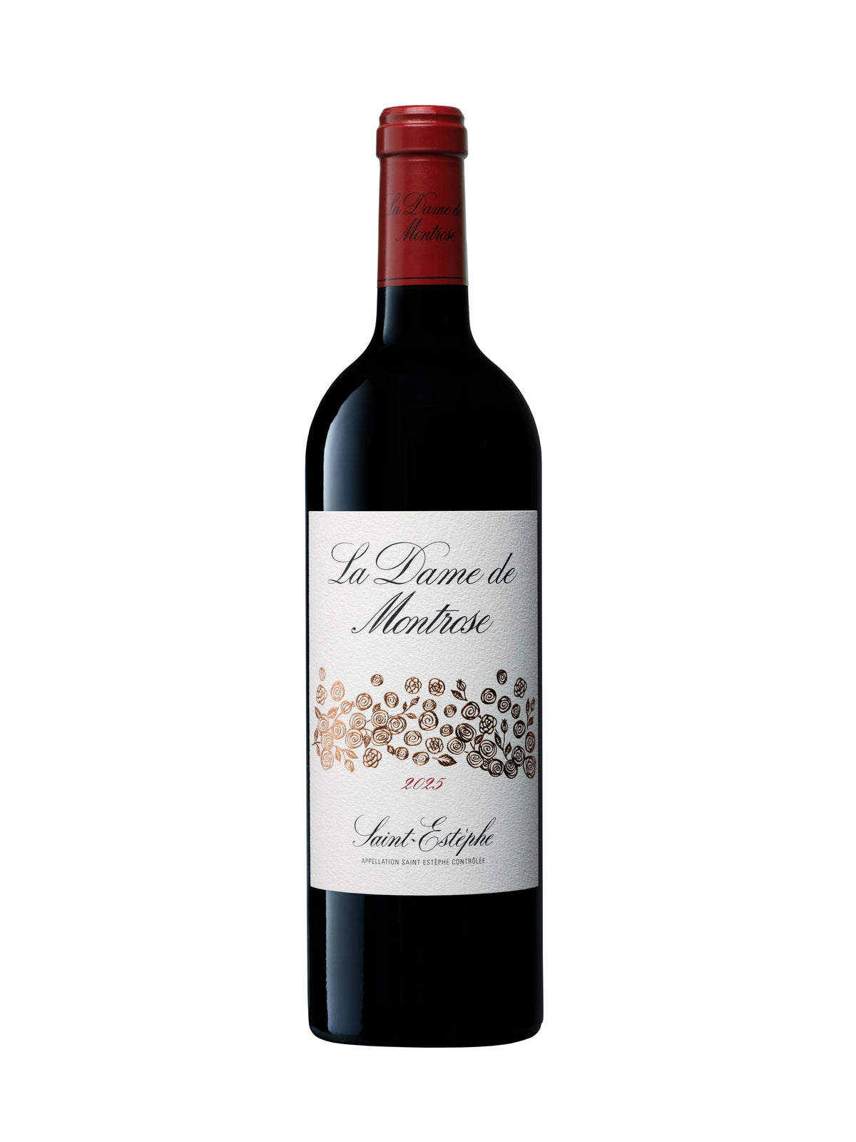 A bottle of Dame de Montrose 2019 1500ml Red Wine