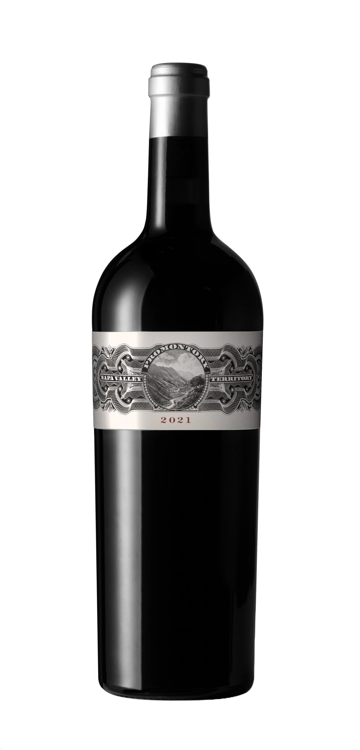 A bottle of Promontory 2018 1500ml Red Wine