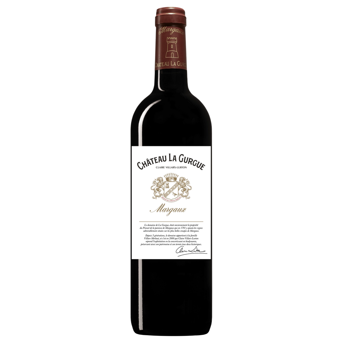 A bottle of Gurgue (la) (BIO ORGANIC) 2022 750ml Red Wine