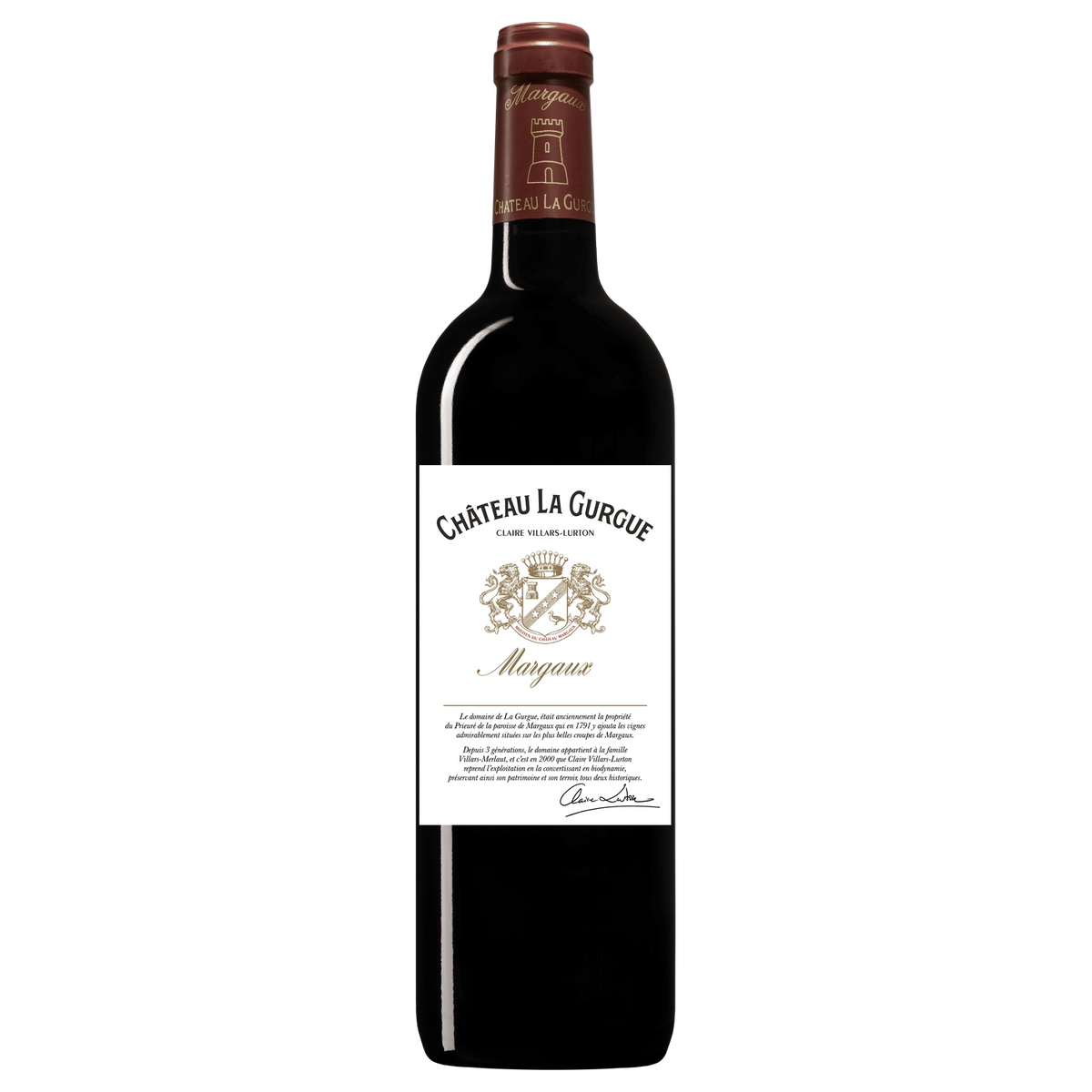 A bottle of Gurgue (la) (BIO ORGANIC) 2022 750ml Red Wine