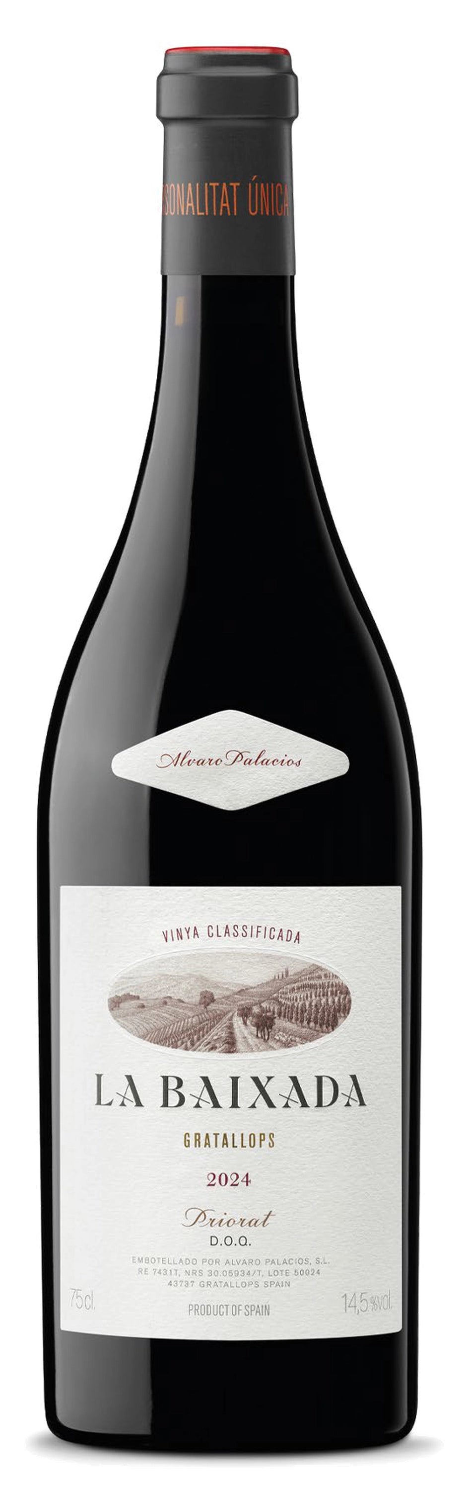 A bottle of A. Palacios La Baixada 2022 750ml Red Wine