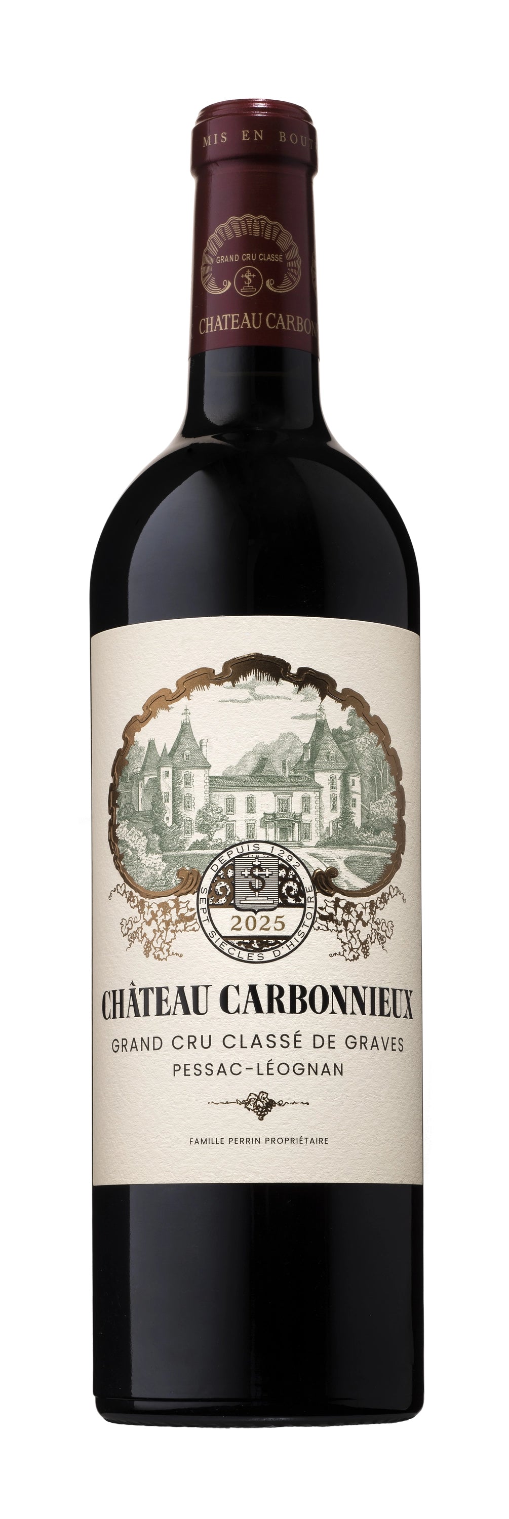 A bottle of Carbonnieux rouge 2022 750ml Red Wine