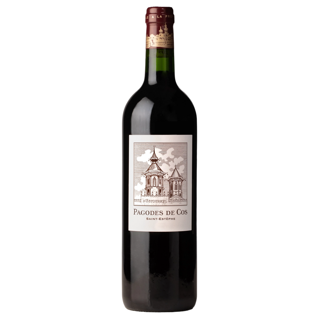 A bottle of Pagodes de Cos 2022 750ml Red Wine
