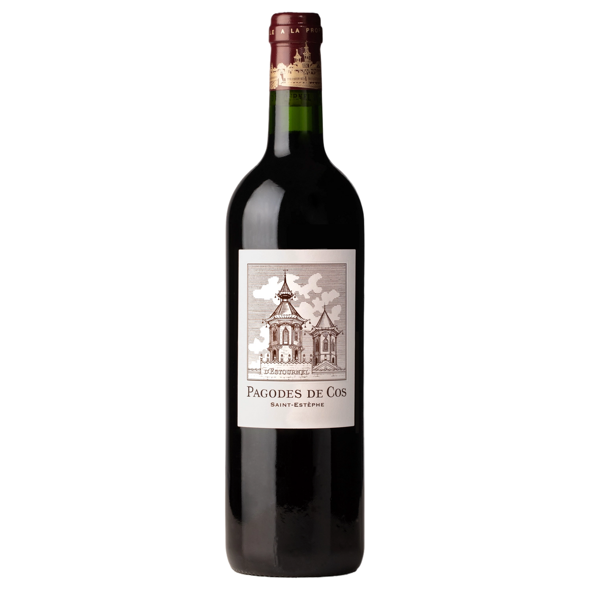 A bottle of Pagodes de Cos 2022 750ml Red Wine