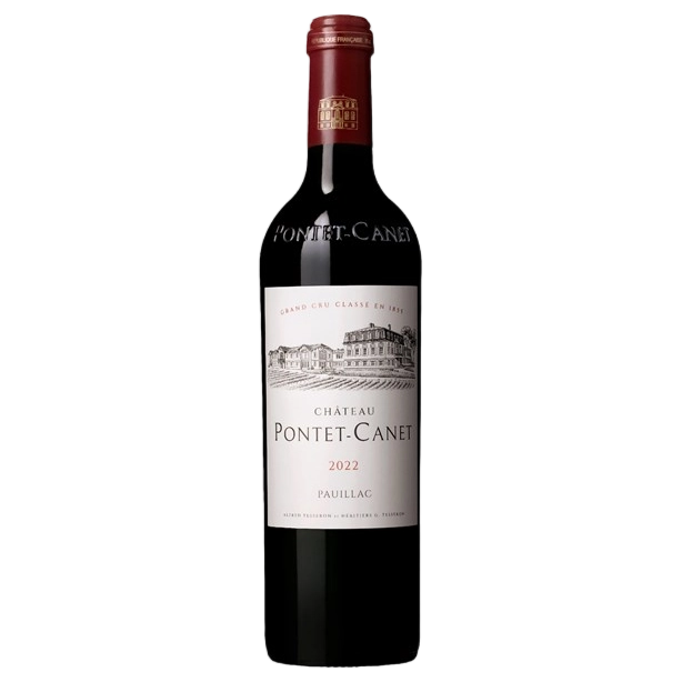 A bottle of Pontet Canet (BIO ORGANIC) 2022 750ml Red Wine