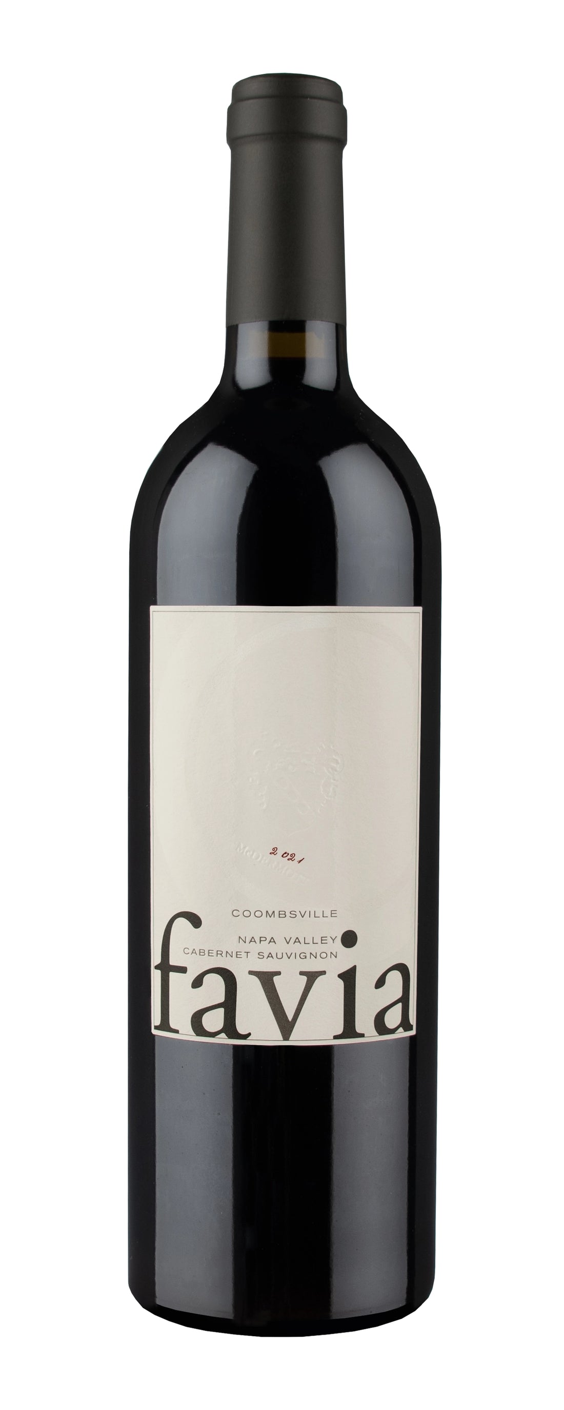 A bottle of Favia Coombsville Cabernet Sauvignon 2020 750ml Red Wine