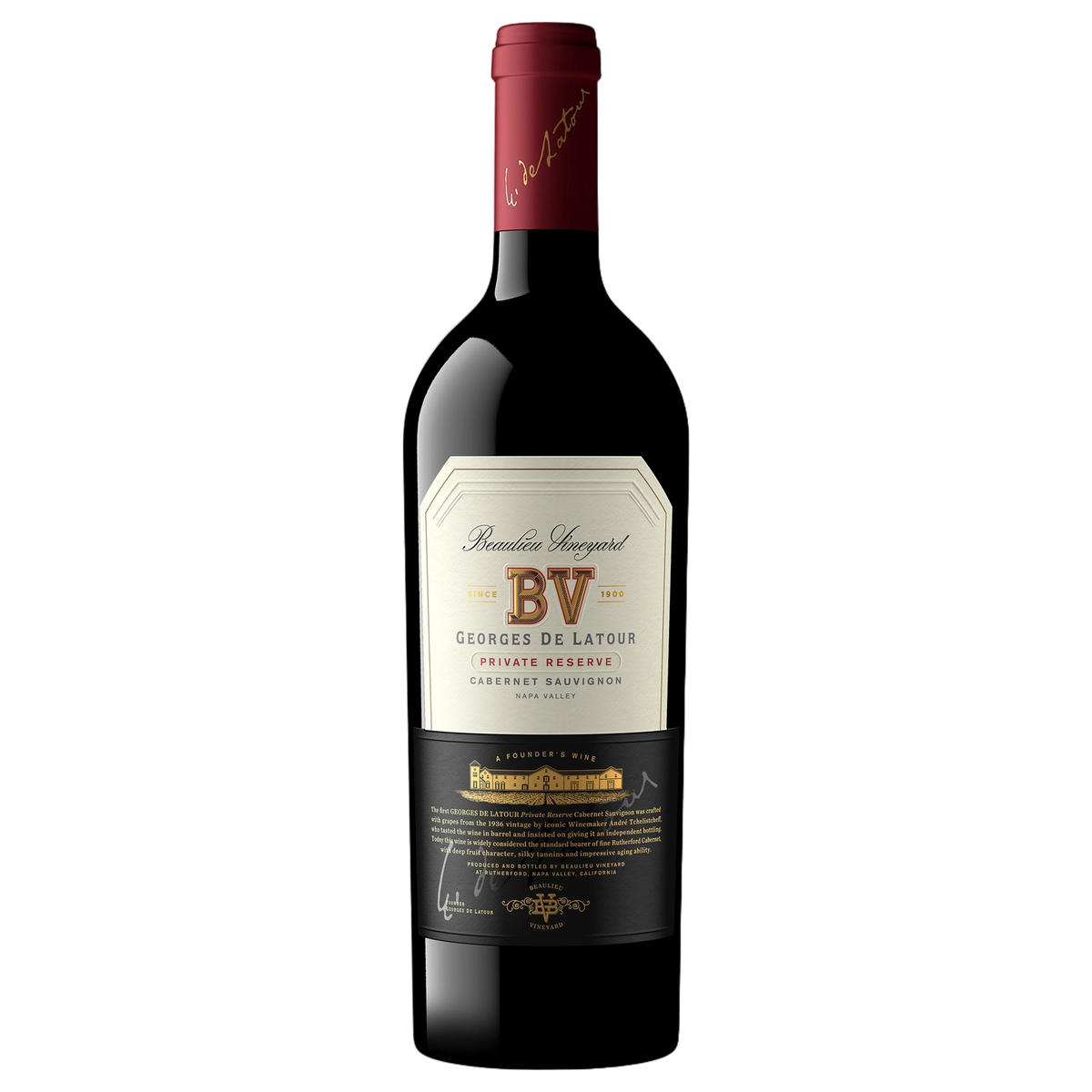 A bottle of Beaulieu Georges De Latour Private Reserve 2020 750ml Red Wine