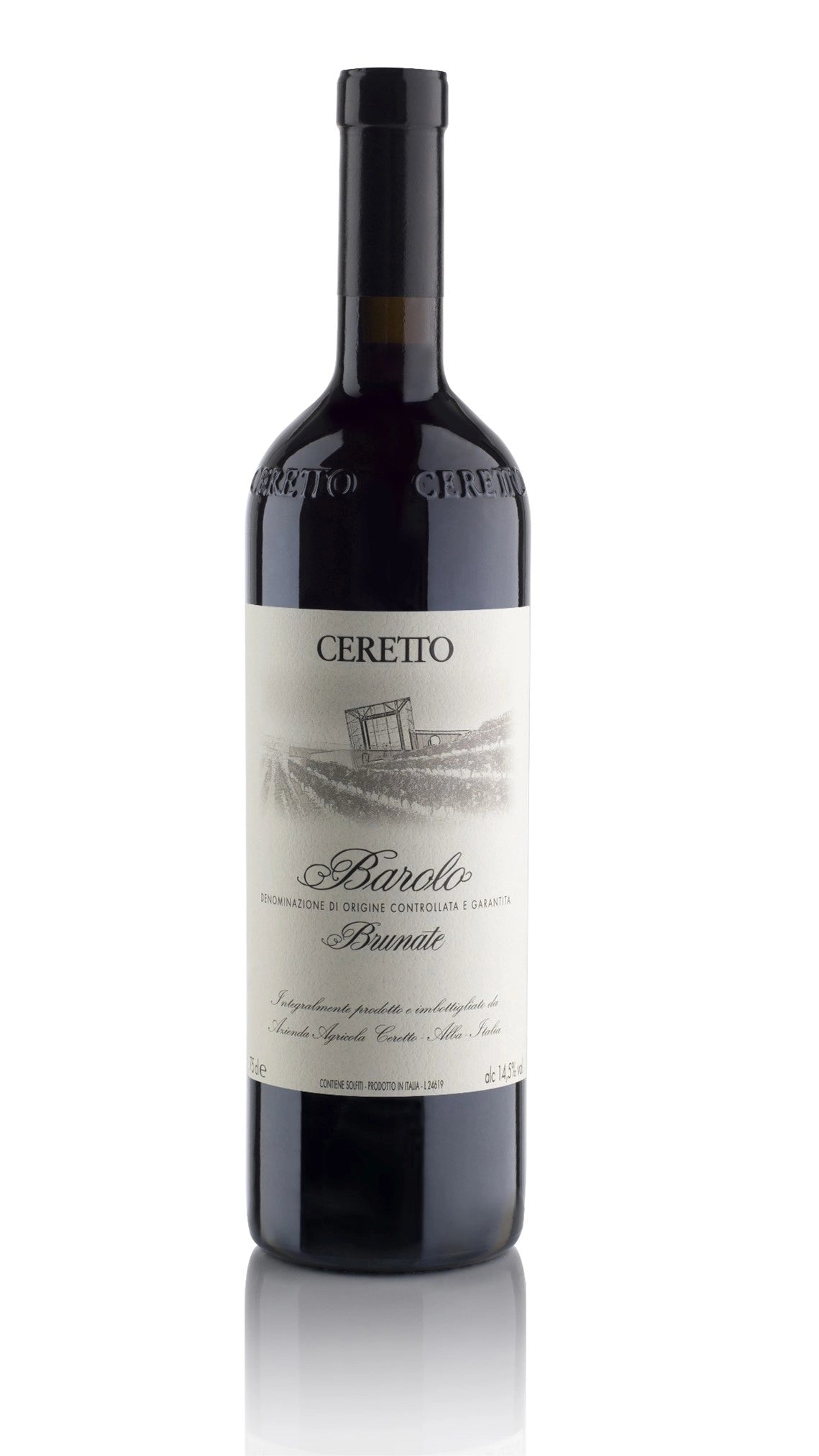 A bottle of Ceretto Barolo Brunate 2020 750ml Red Wine
