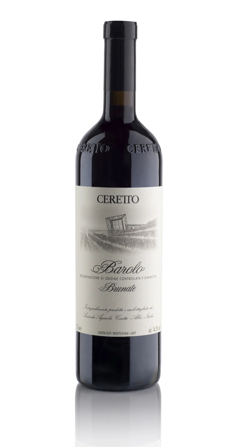 A bottle of Ceretto Barolo Brunate 2020 750ml Red Wine