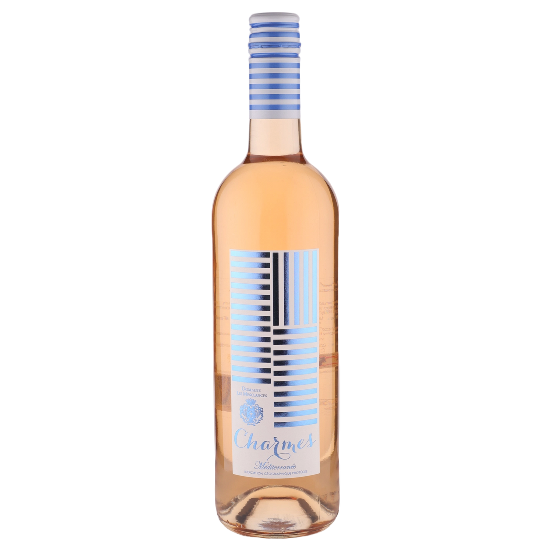 A bottle of Chateau Les Mesclances Charmes Rose 2024 750ml Rose Wine