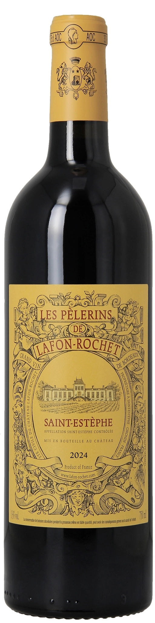 A bottle of Les Pèlerins de Lafon Rochet 2023 750ml Red Wine