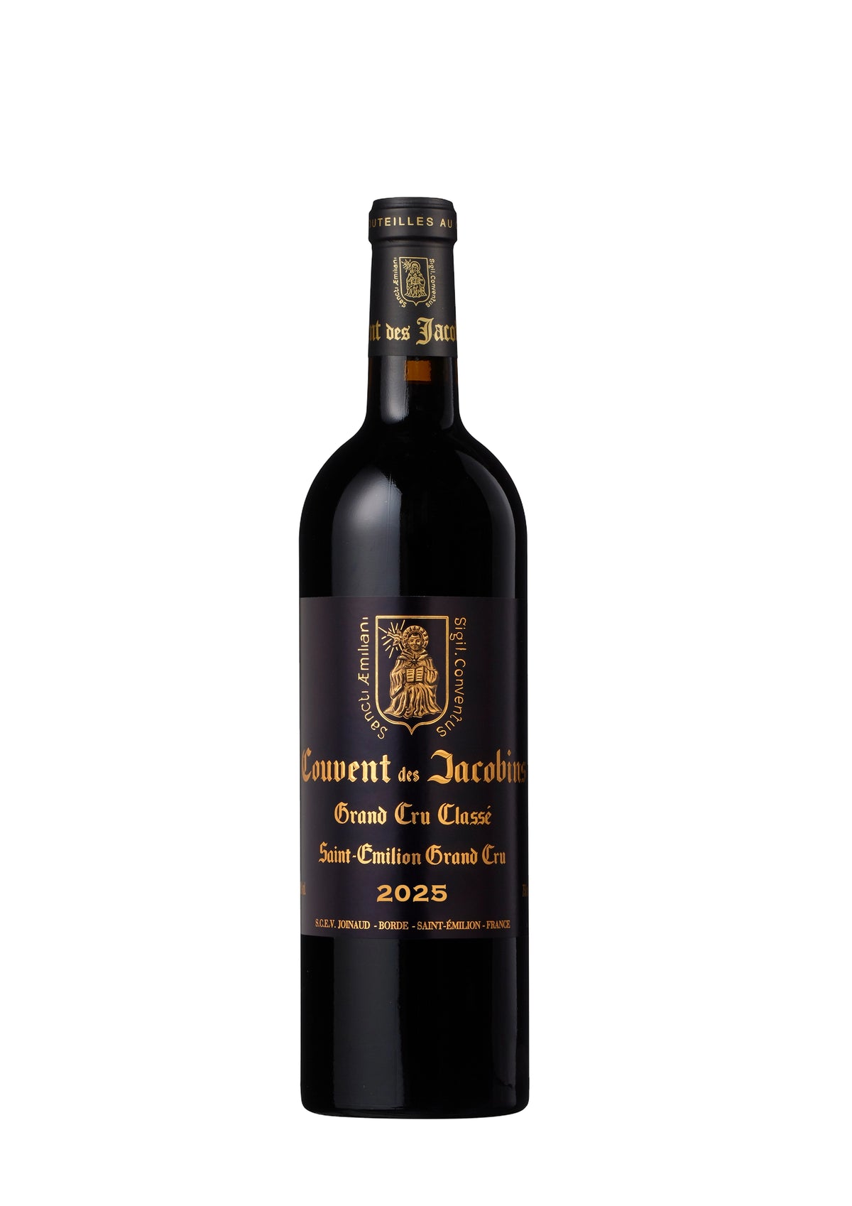 A bottle of Couvent des Jacobins (BIO ORGANIC) 2023 750ml Red Wine