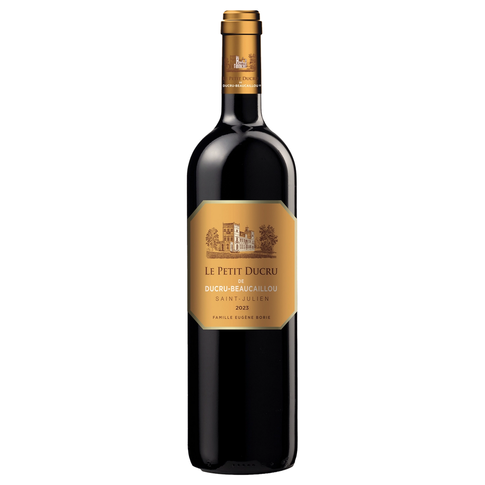 A bottle of Le Petit Ducru 2023 1500ml Red Wine