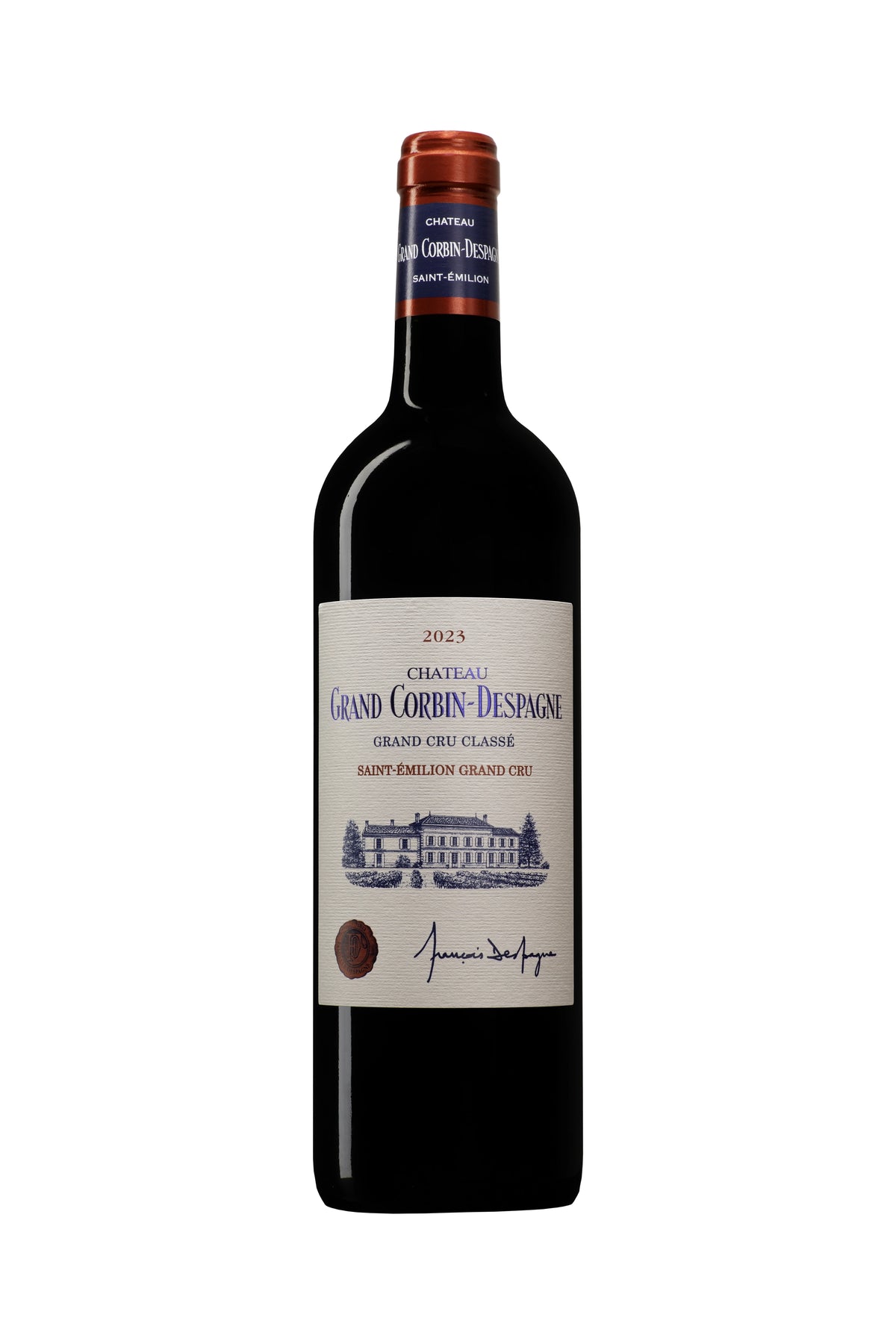 A bottle of Grand Corbin Despagne (BIO ORGANIC) 2023 750ml Red Wine