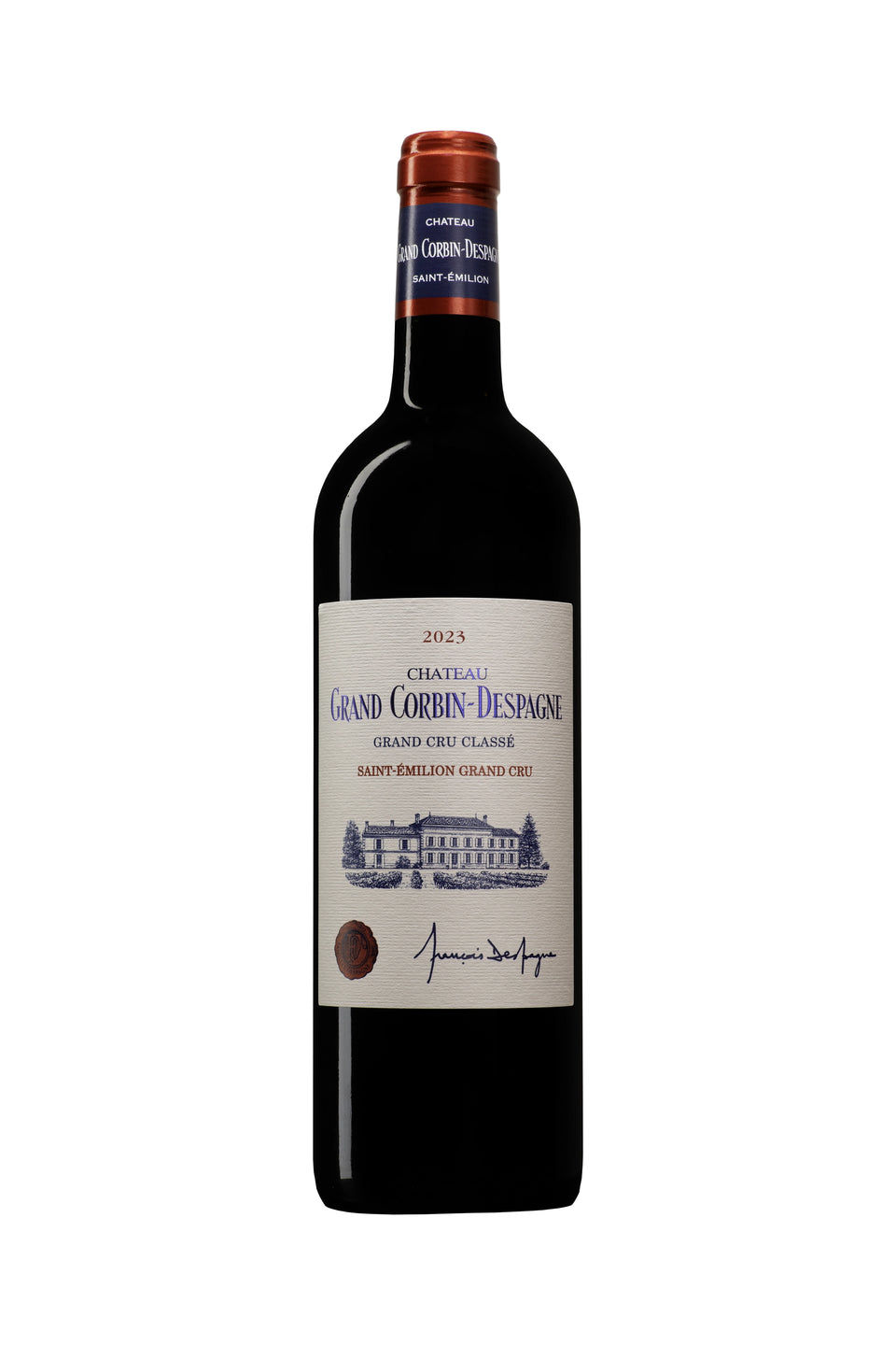 A bottle of Grand Corbin Despagne (BIO ORGANIC) 2023 750ml Red Wine