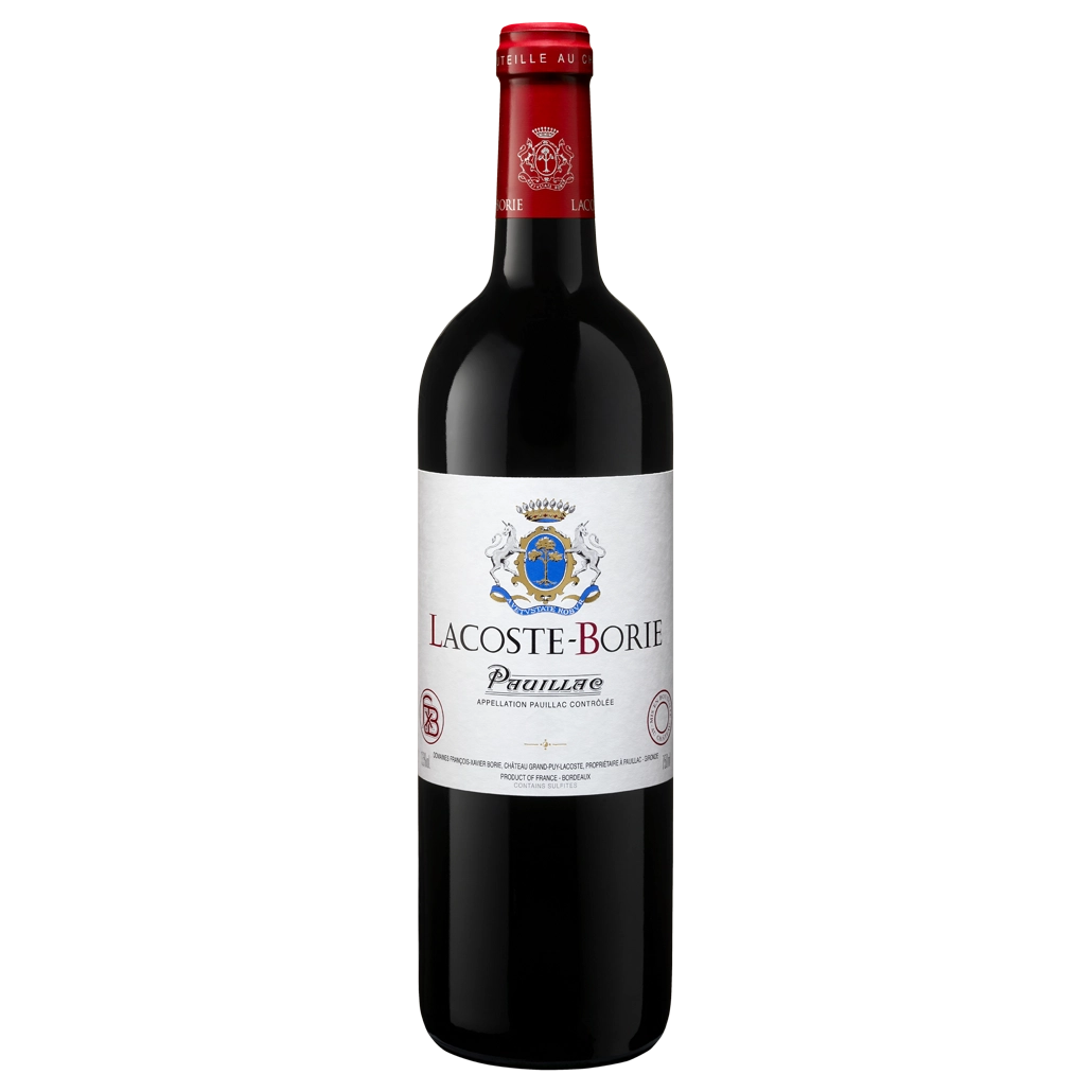 A bottle of Lacoste Borie 2023 750ml Red Wine