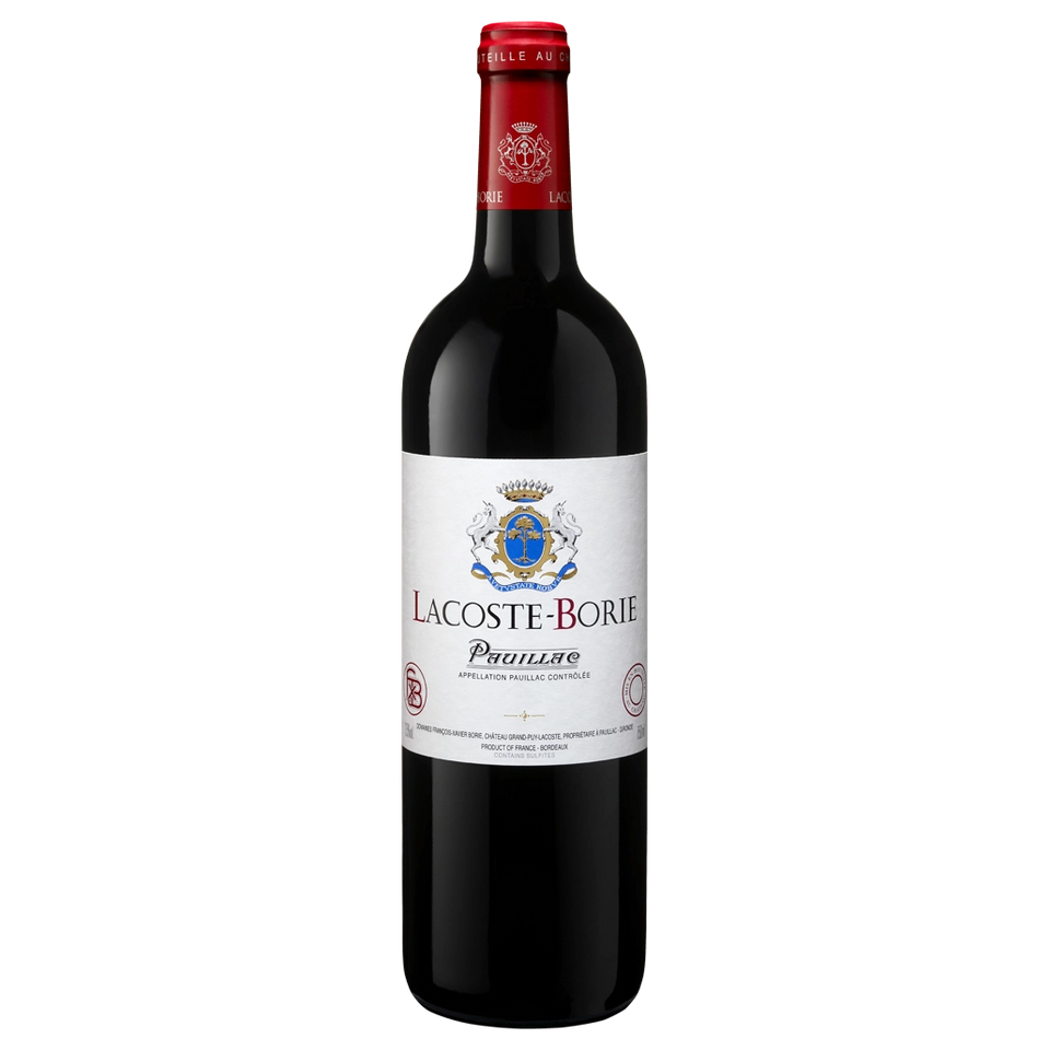 A bottle of Lacoste Borie 2023 750ml Red Wine