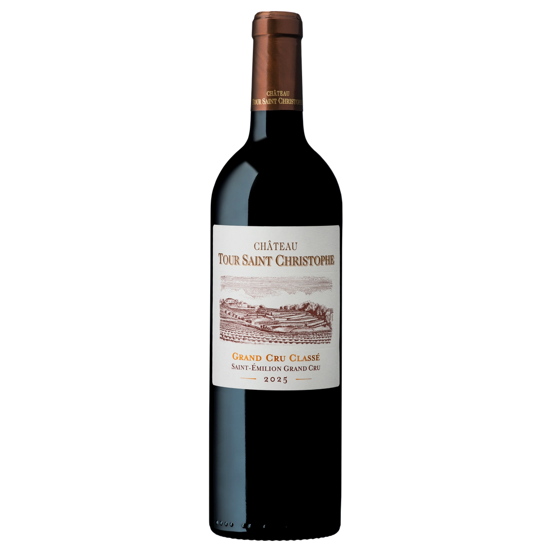 A bottle of Tour Saint Christophe 2023 750ml Red Wine