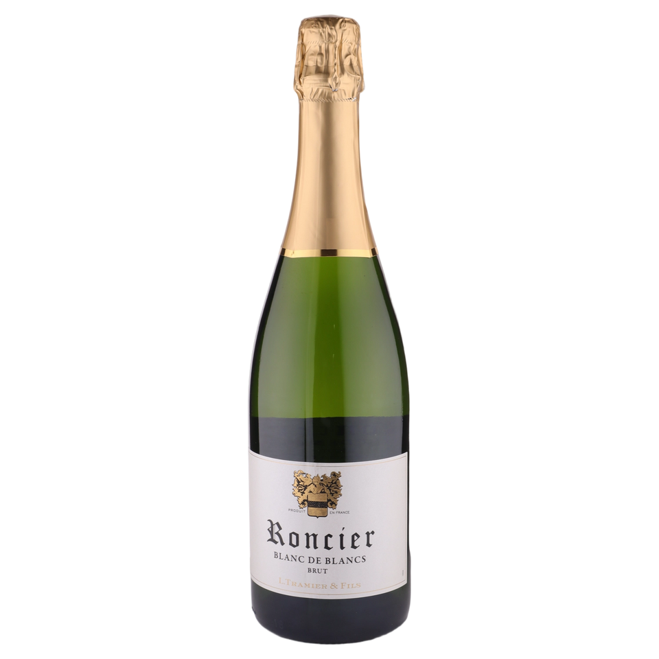 A bottle of Roncier Blanc de Blanc NV 750ml Sparkling Wine