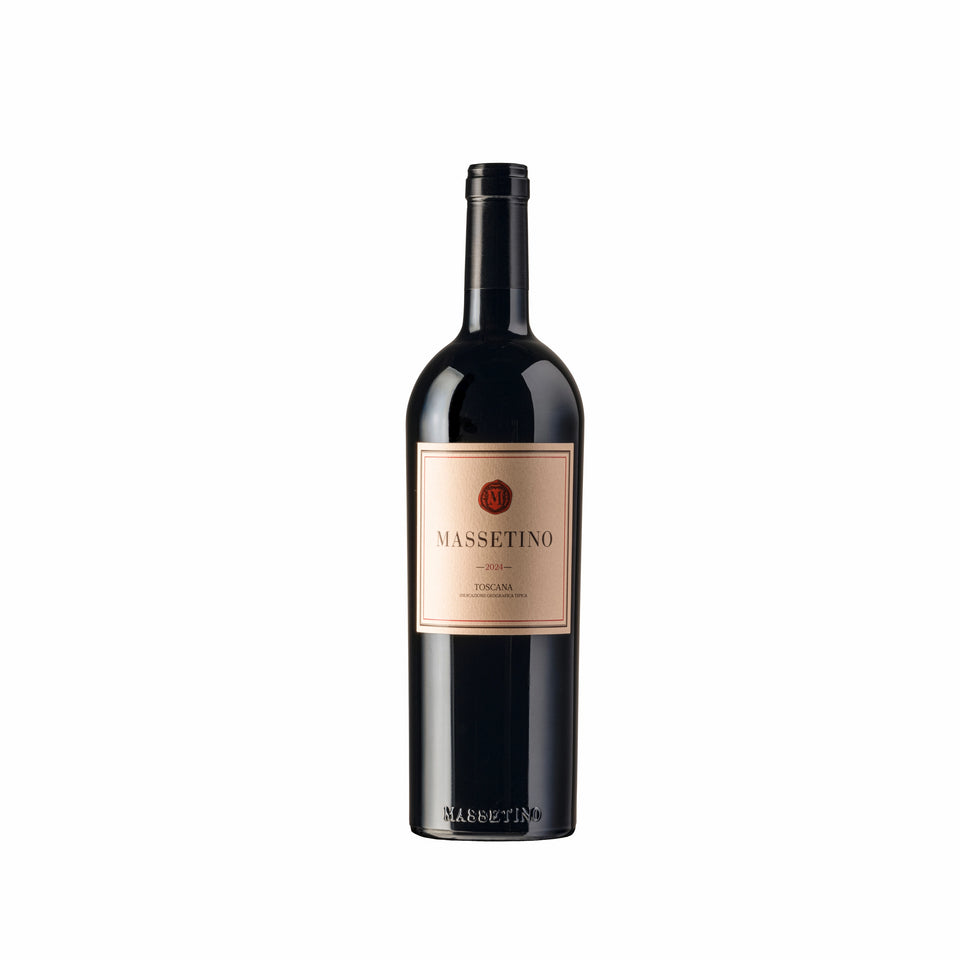 A bottle of Massetino 2022 750ml Red Wine