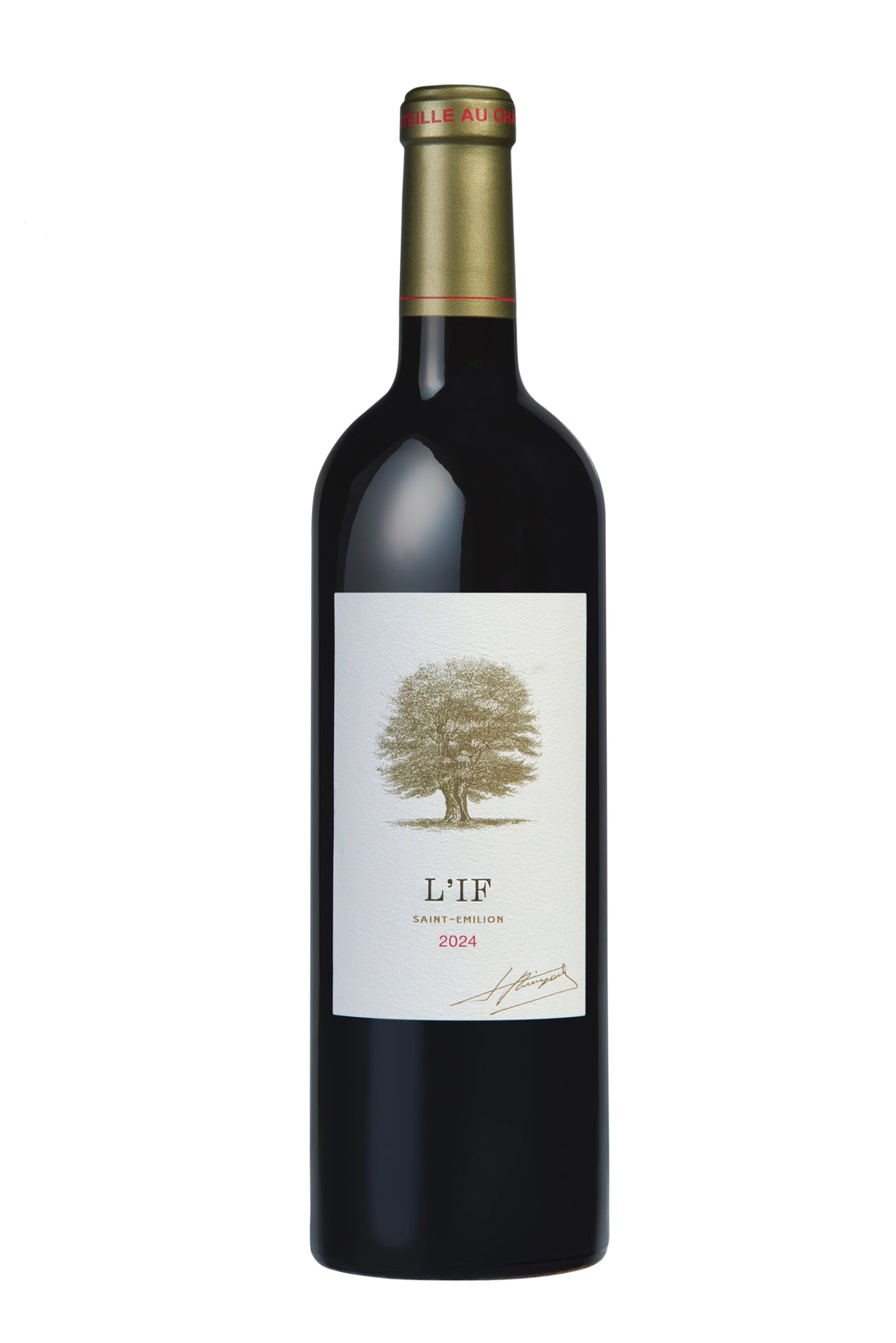 A bottle of L'If 2023 750ml Red Wine