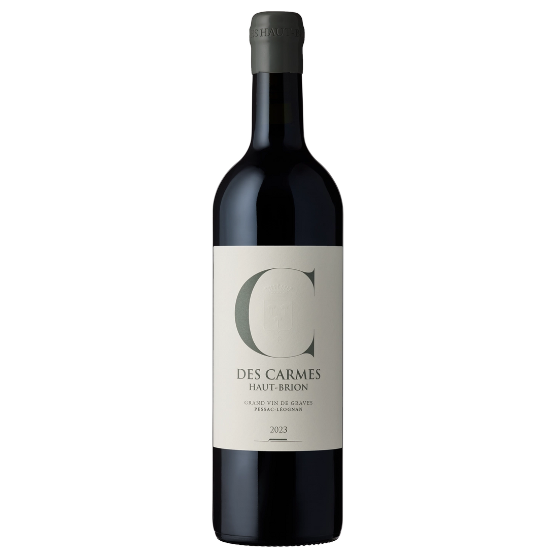A bottle of C des Carmes Haut Brion 2020 750ml Red Wine