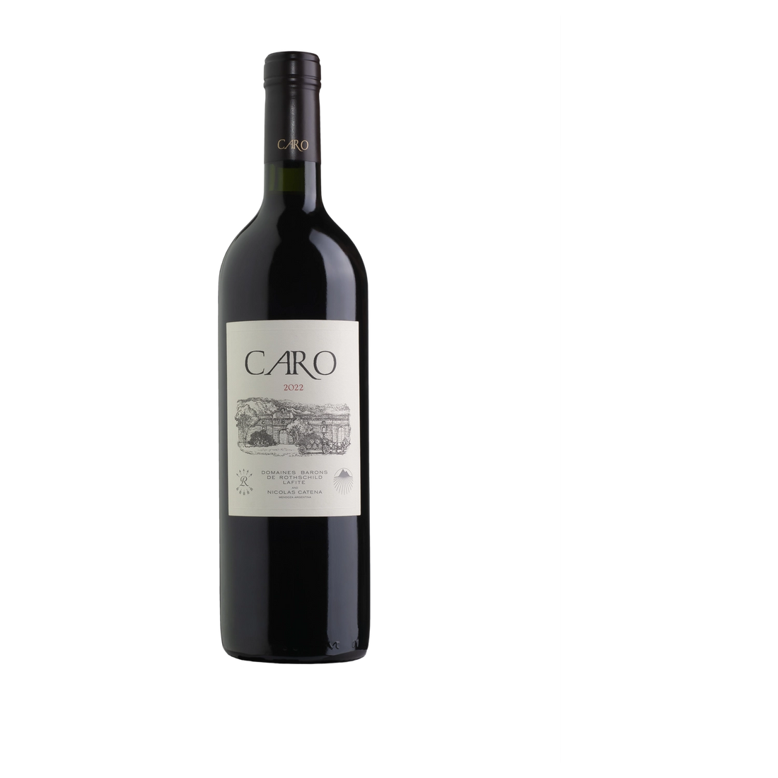 A bottle of Caro 2022 750ml Red Wine