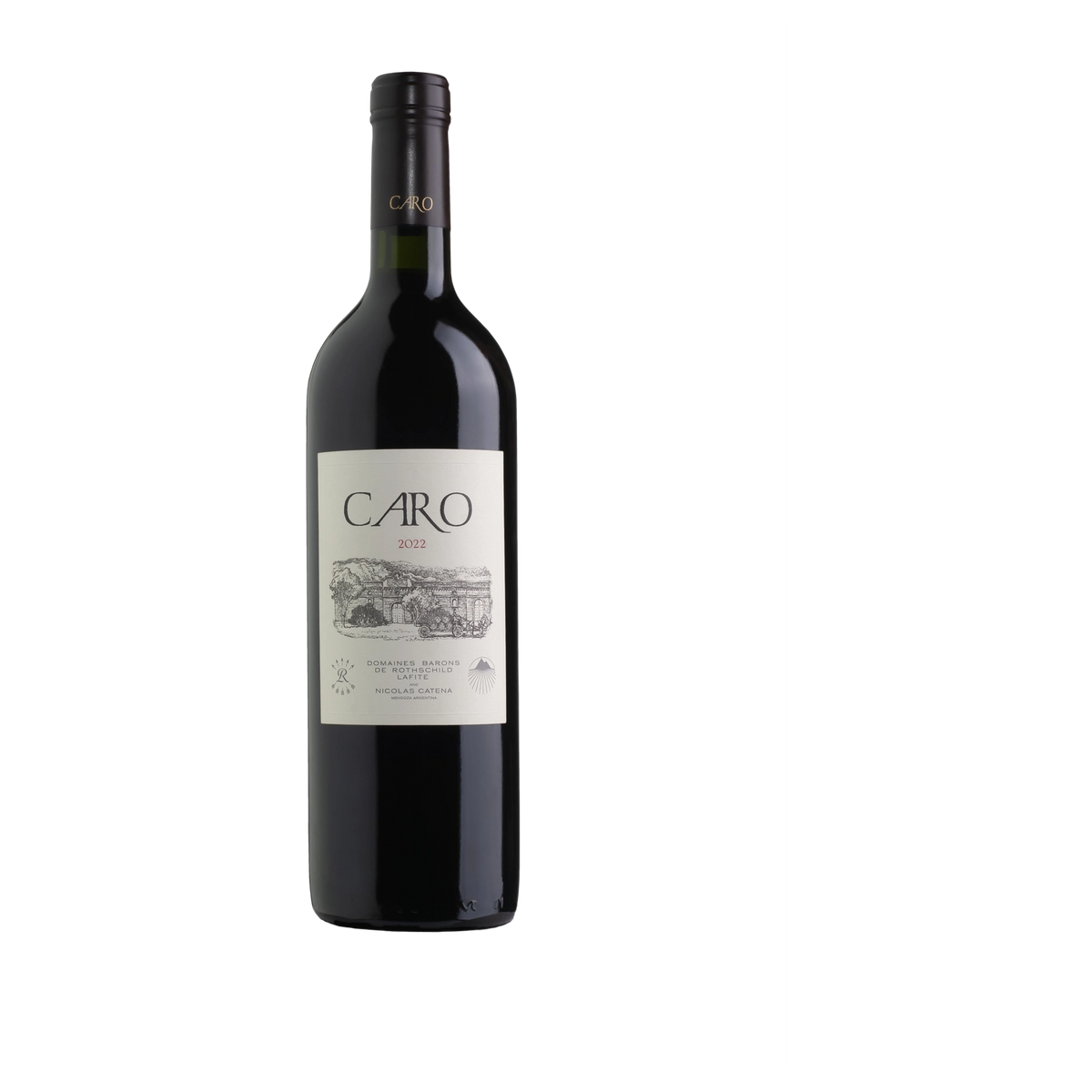 A bottle of Caro 2022 750ml Red Wine