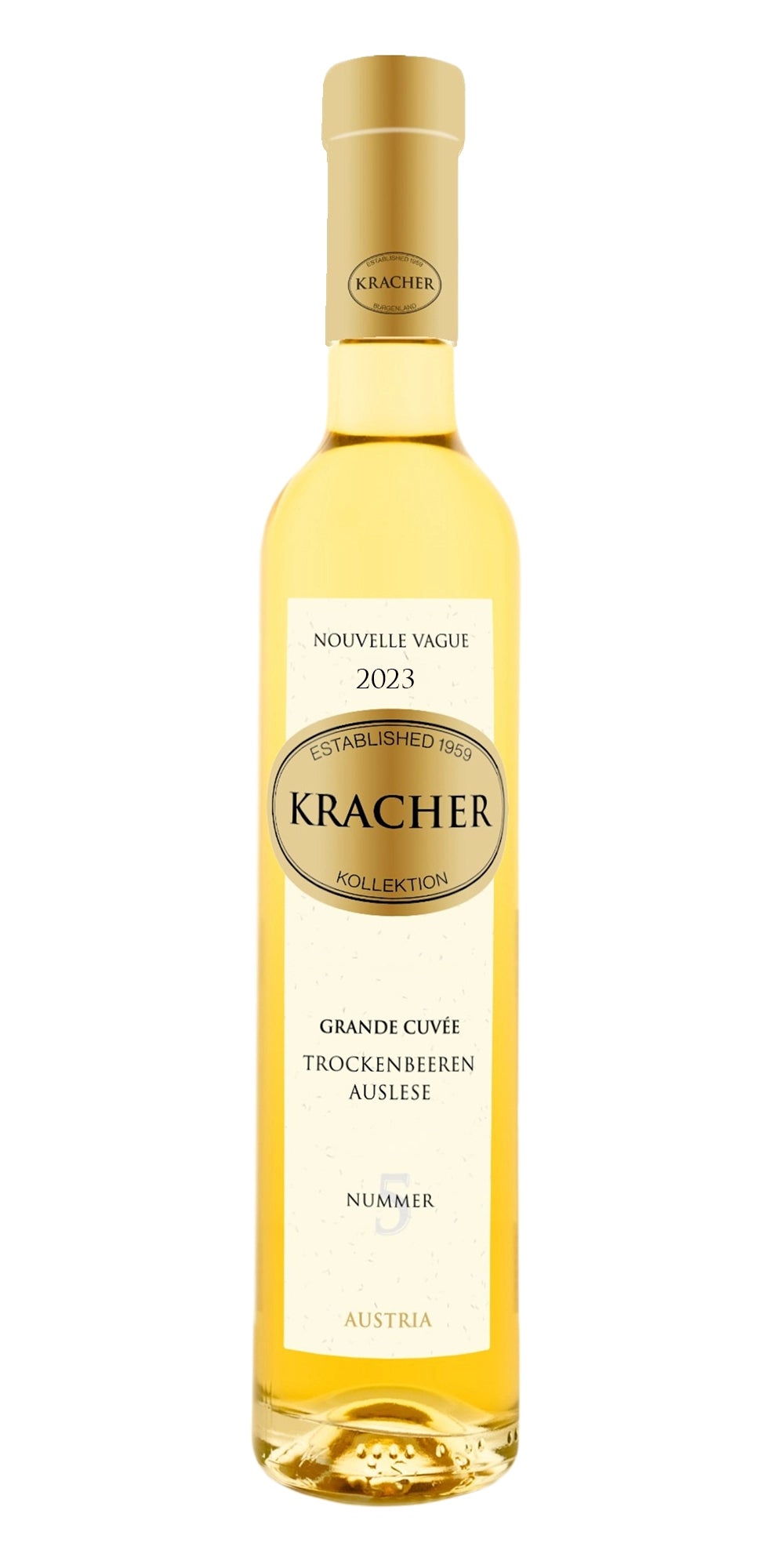 A bottle of Kracher TBA Grande Cuvée 2021 375ml White Wine