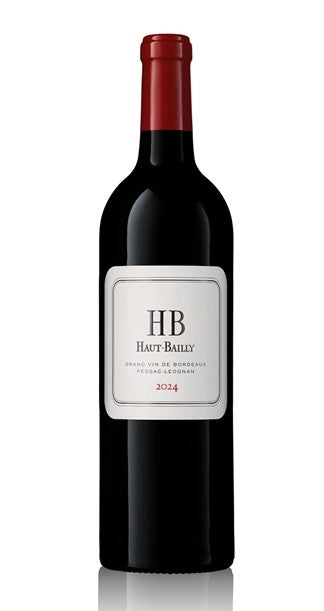 A bottle of "HB" Haut Bailly 2023 750ml Red Wine