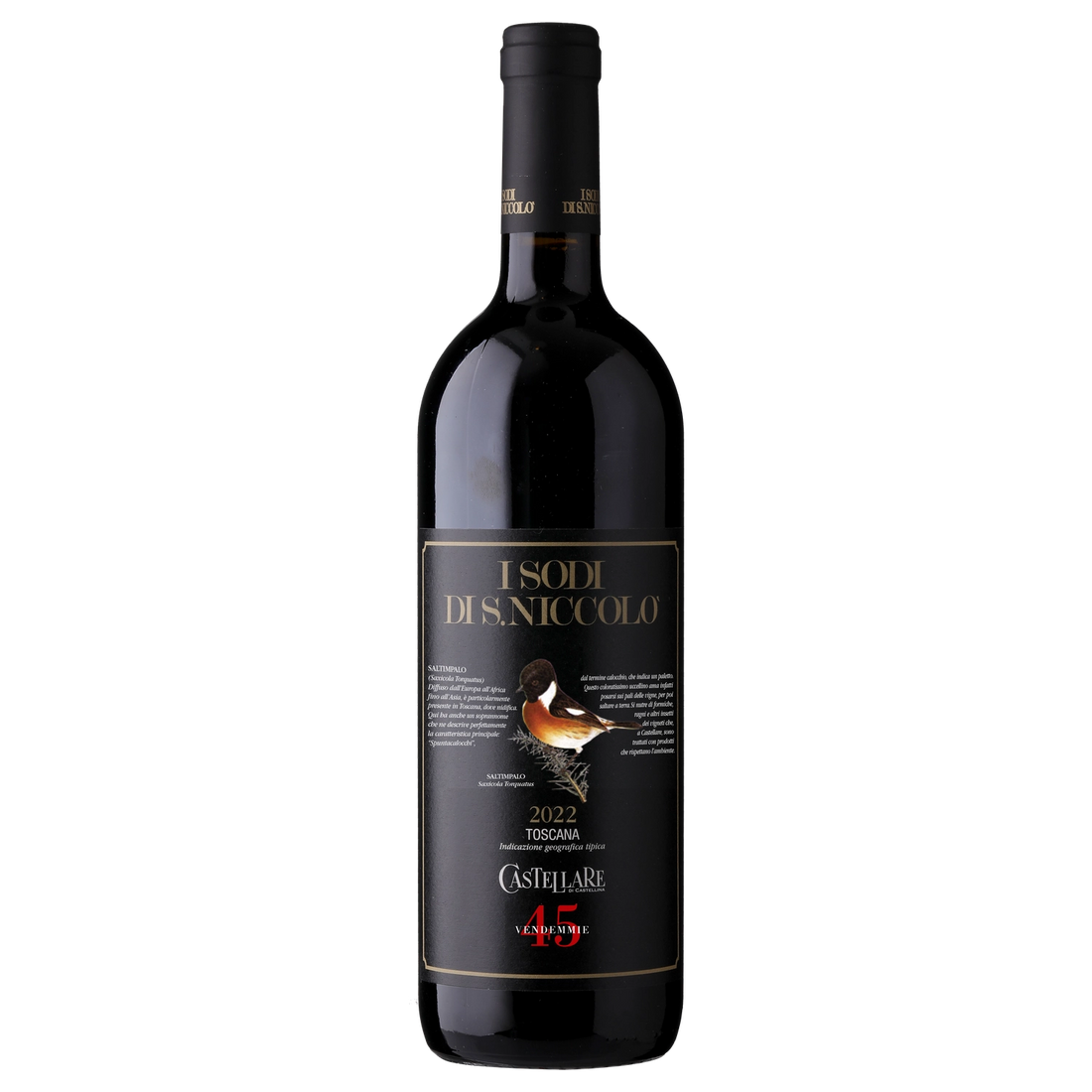 A bottle of Castellare di Castellina I Sodi di San Niccolo 2021 3000ml Red Wine
