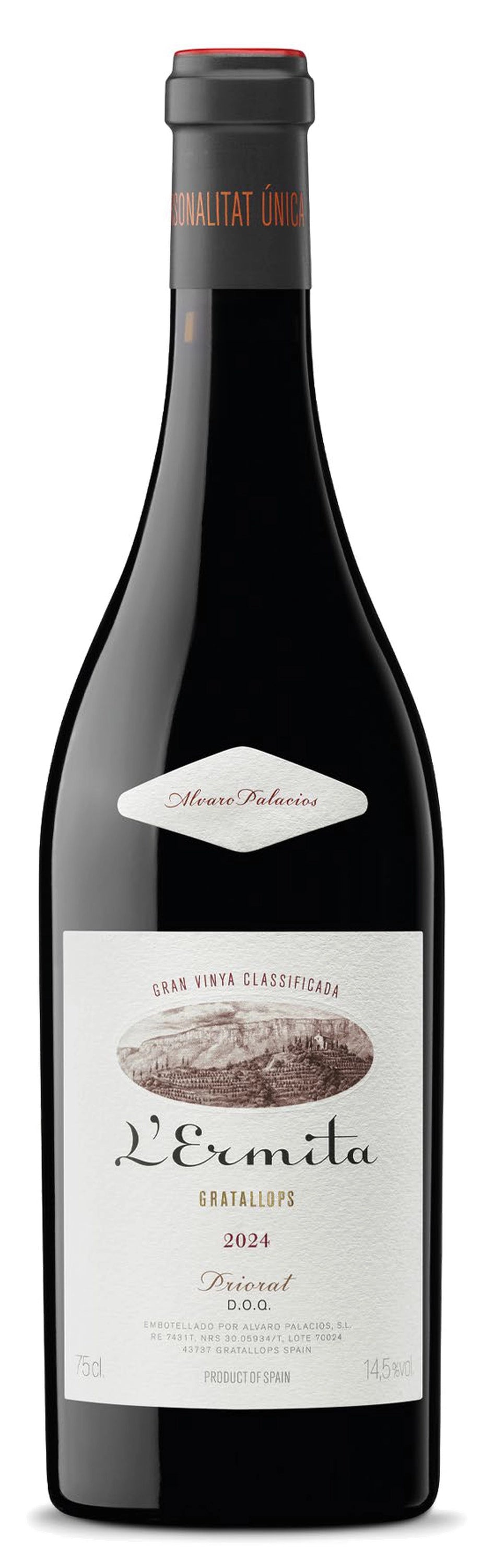 A bottle of A. Palacios L'Ermita 2023 750ml Red Wine