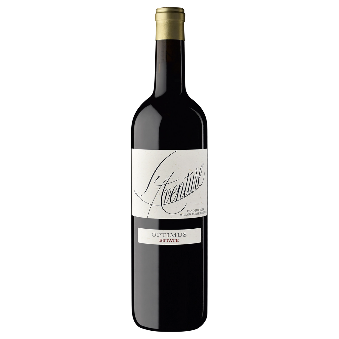 A bottle of L'Aventure Optimus 2022 750ml Red Wine
