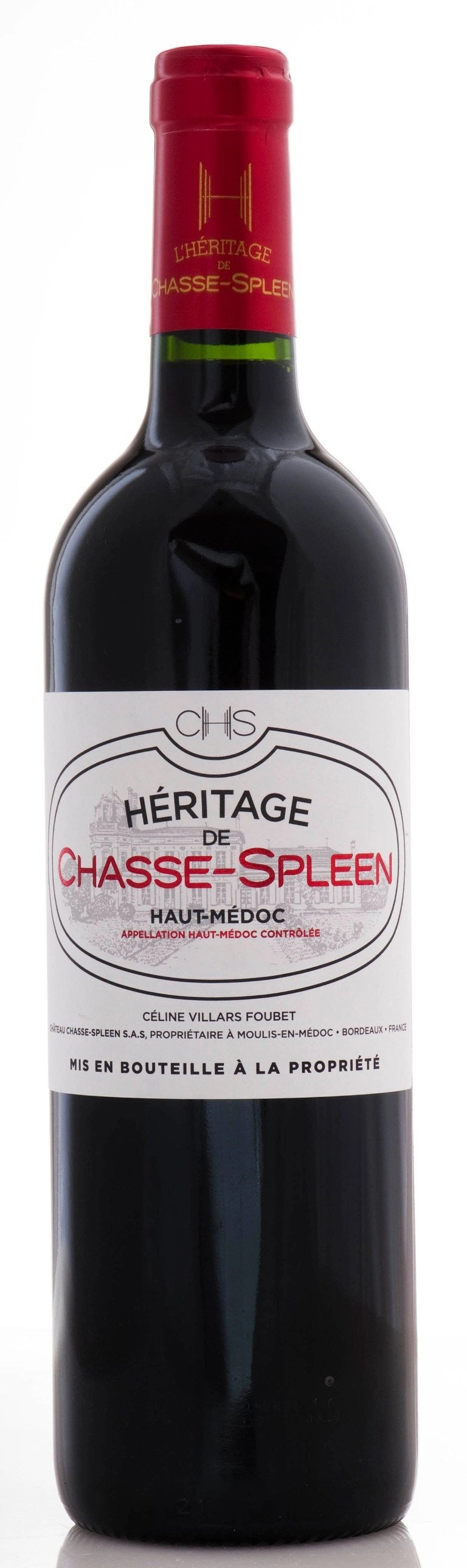 A bottle of Héritage de Chasse Spleen 2022 750ml Red Wine