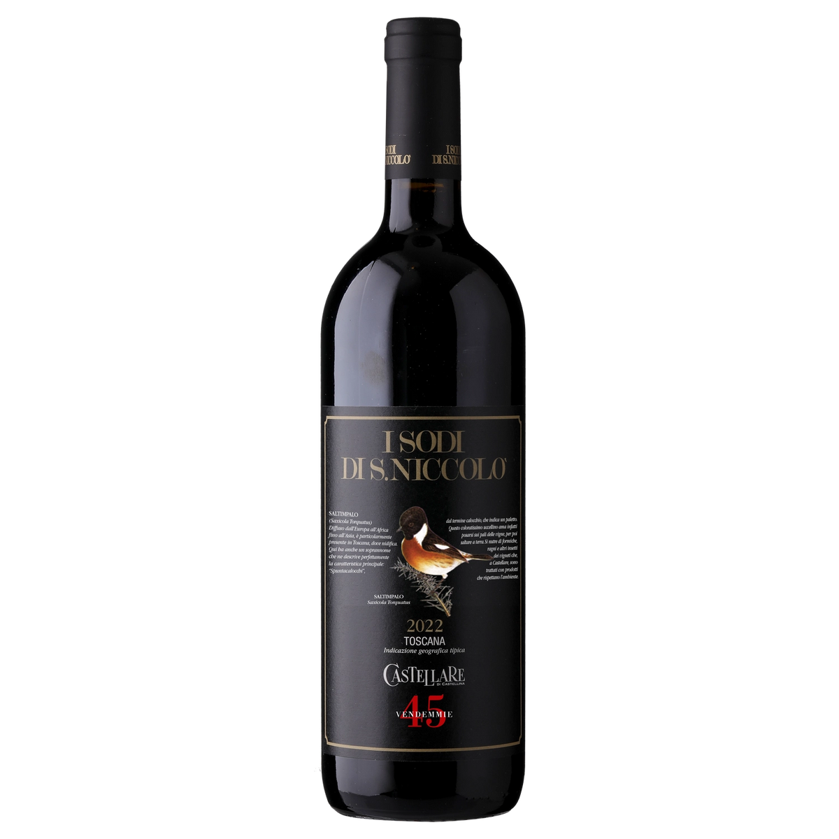 A bottle of Castellare di Castellina I Sodi di San Niccolo 2022 750ml Red Wine