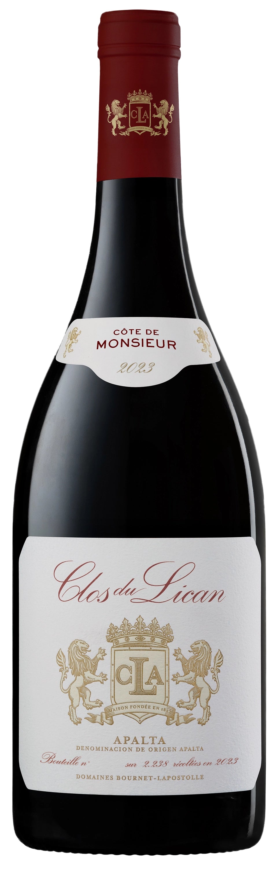 A bottle of Clos du Lican Cote De Monsieur 2023 750ml Red Wine