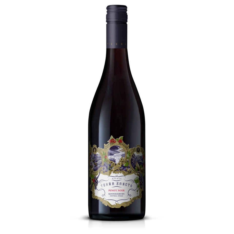 A bottle of Terra Sancta Estate Pinot Noir 2024 750ml Red Wine