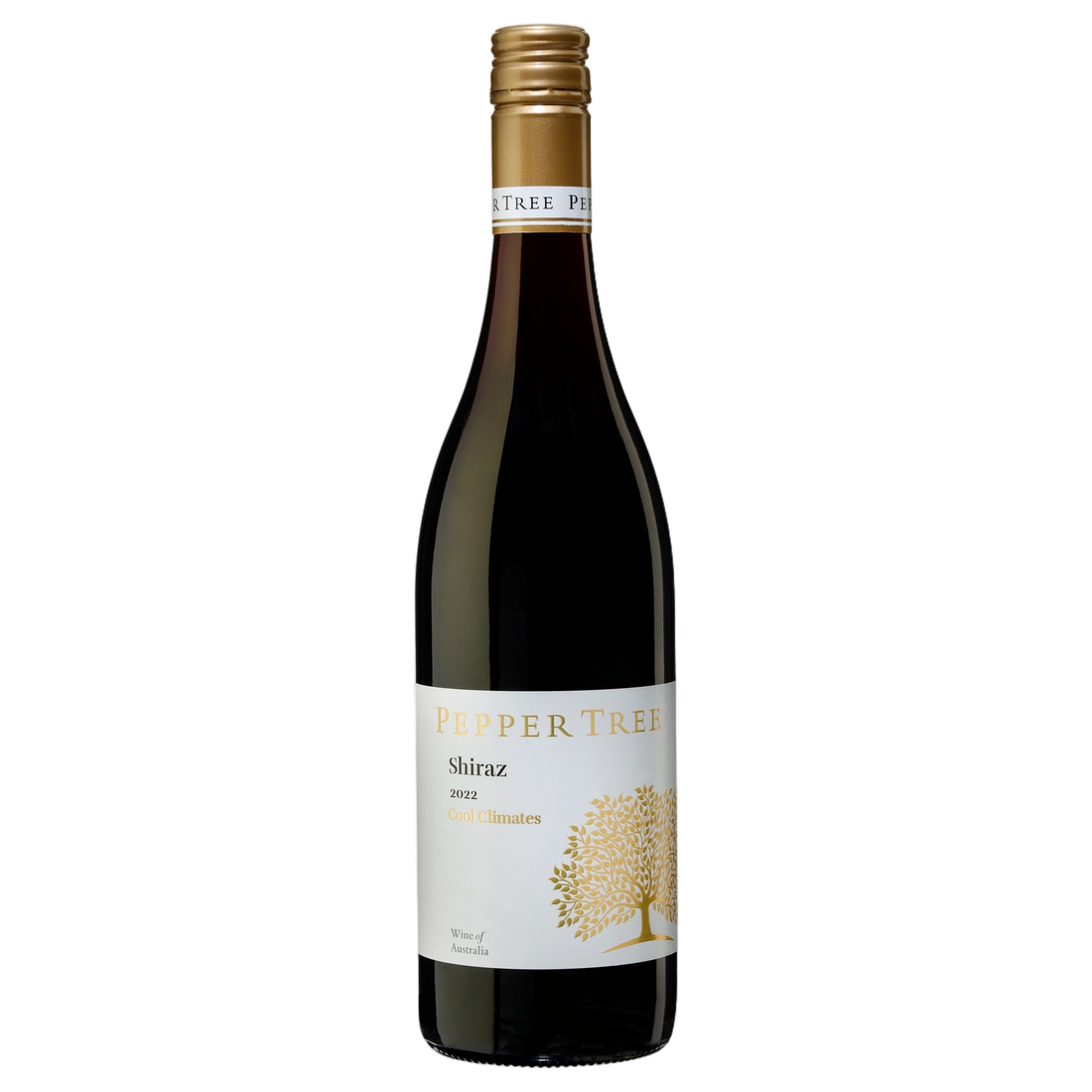 A bottle of Pepper Tree Varietal Range Shiraz 2022 750ml Red Wine