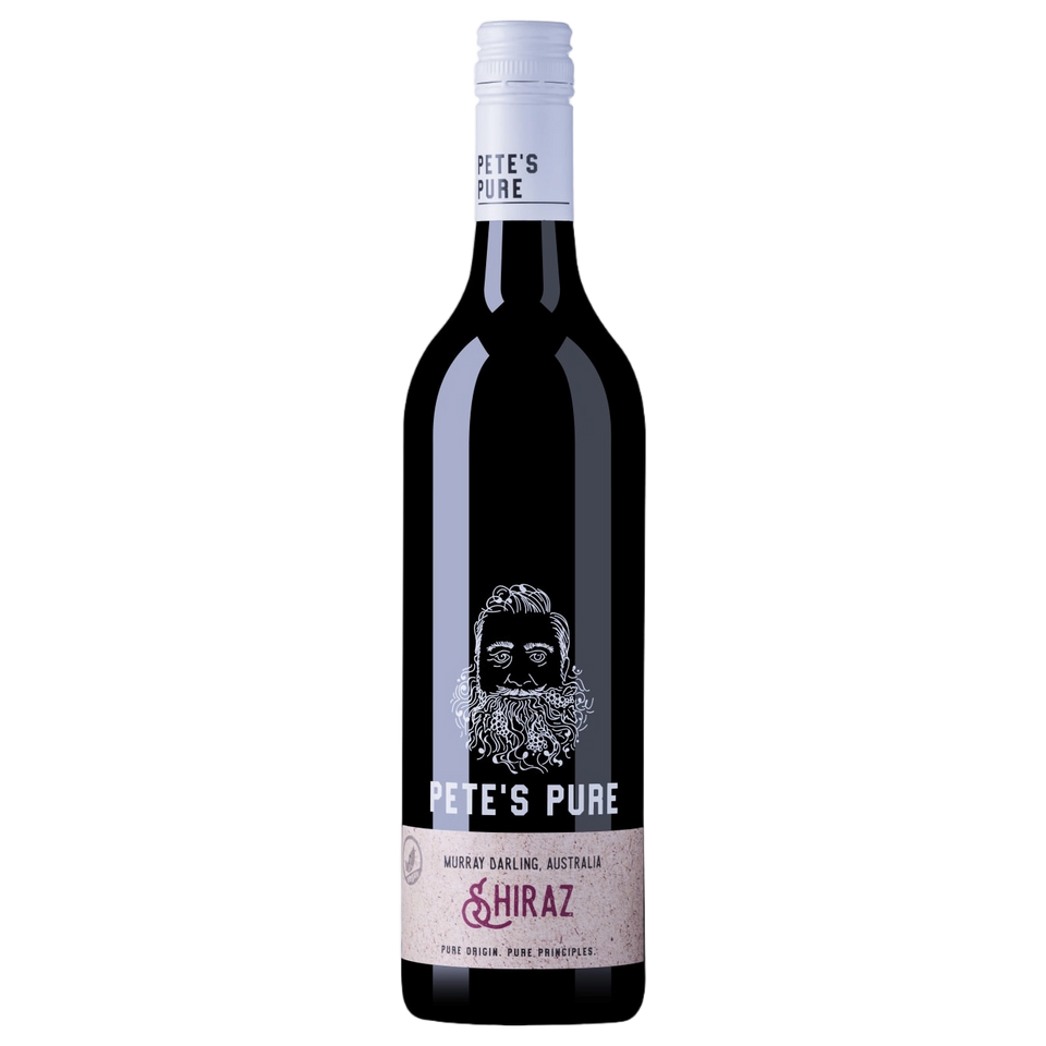 A bottle of Pete's Pure Shiraz 2025 750ml Red Wine