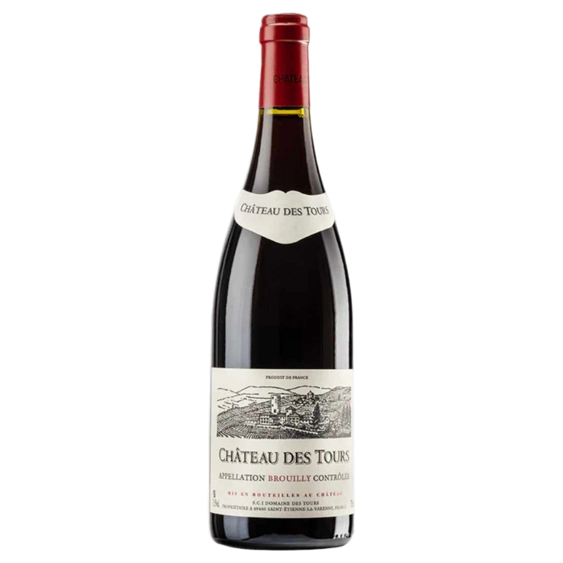 A bottle of Château des Tours Brouilly AOC 2024 750ml Red Wine