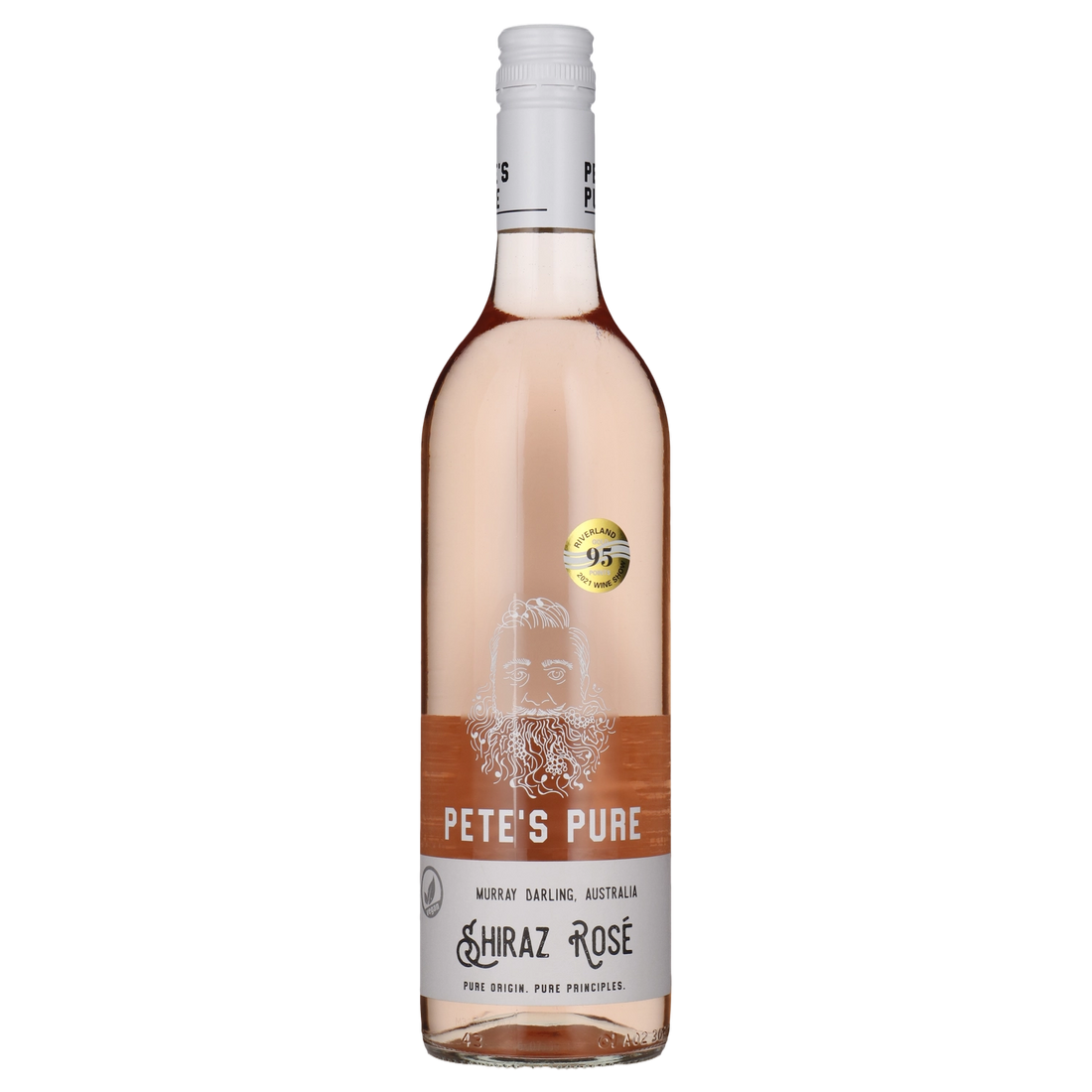 A bottle of Pete's Pure Rosé 2024 750ml Rose Wine