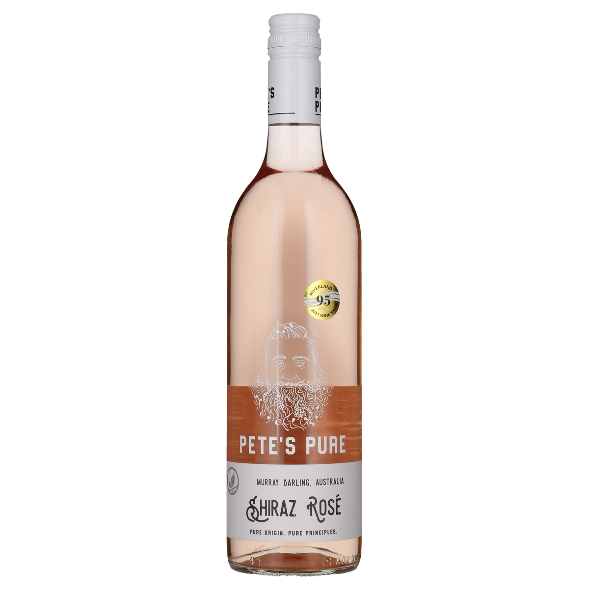 A bottle of Pete's Pure Rosé 2024 750ml Rose Wine