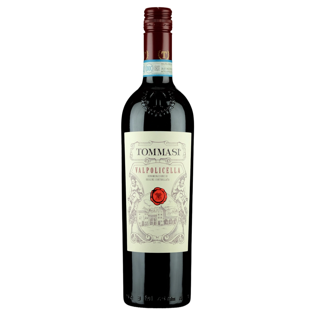 A bottle of Tommasi Valpolicella DOC 2024 750ml Red Wine